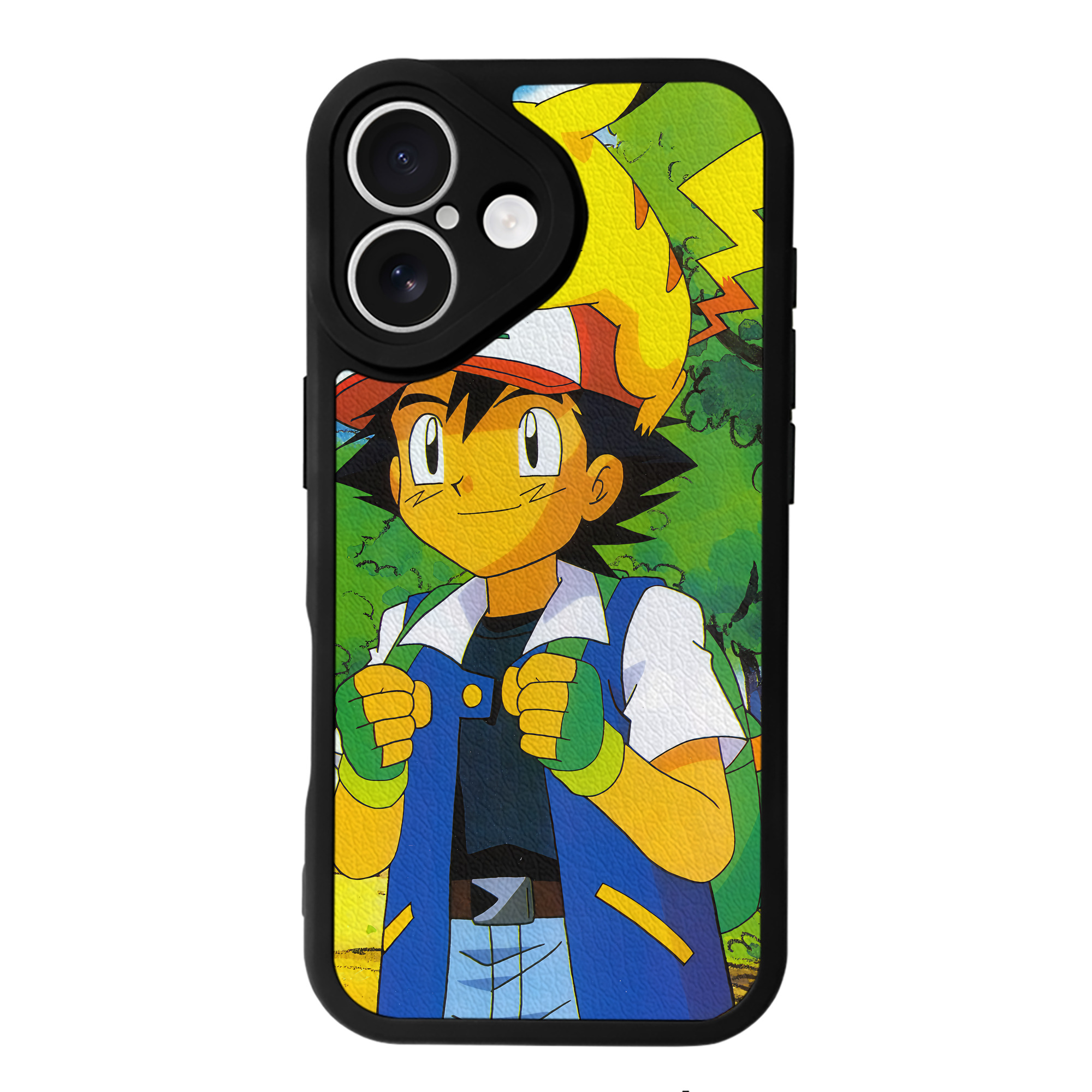 （画像用） ポケットモンスター Pokémon 【iPhone 16シリーズ対応】シリコンスマホケース（レザー調） 材質：シリコン